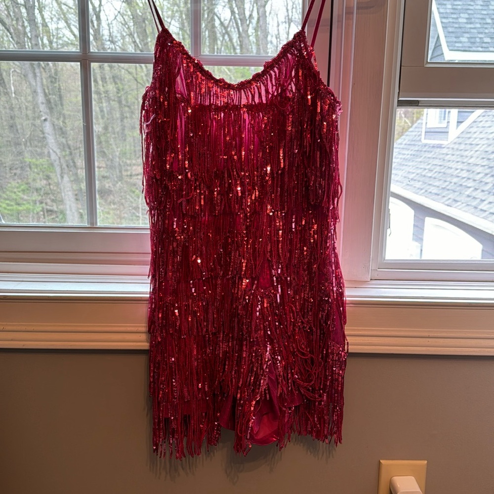 12th Tribe fringe sequin romper